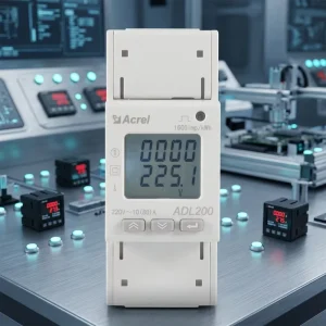 Acrel ADL200 Single-phase Energy Meter Din Rail Mounted Modbus Rtu LCD Display Power Distribution Cabinet MID Certification
