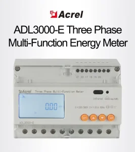 Acrel ADL3000 E C 3 Phase Multi function Energy Meter DIN Rail Mount External CT Power MonitorModbus RTU for LV Distribution
