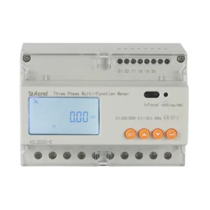 Acrel ADL3000-E Din Energy Meter Modbus AC Electric Meter 220V Reverse Power Meter Reading Voltage Monitoring Three Phase