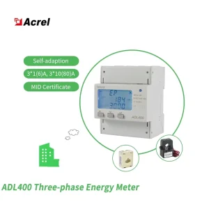 Acrel ADL400-C Three Phase Energy Meter with Rs485 with Current Transformer Din Rail MID Certificated Electrical Power Meter