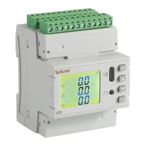 Acrel ADW210 D24 2S 400A 2 Channel 3 Phase 24mm CT LCD Display 2nd 31st Harmonic Power Demand Energy Meter with Modbus RTU RS485