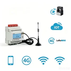 Acrel ADW300 IoT Wireless Power Meter Three Phase Outage Alarm 4G WiFi NB-IoT Din Rail Smart Energy Remote Monitor CE IEC