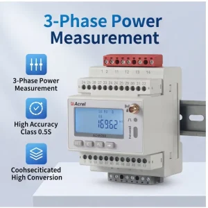Acrel ADW300 WiFi Wireless Remote Monitoring Smart Power Meter 0.5S Class Bidirectional Kwh Meter
