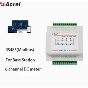AMC16-DETT 6 Circuits RS485 Communication MODBUS-RTU Protocol DC Energy Meter for Base Station