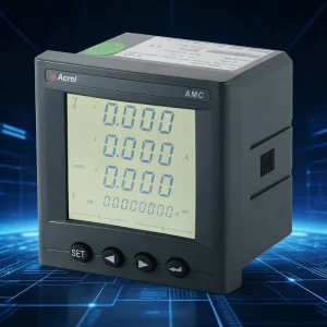 Acrel AMC96L 380V CT 5A Input Kwh 96 Size Panel Multi function Smart Energy Power Meter for Power Distribution Cabinet
