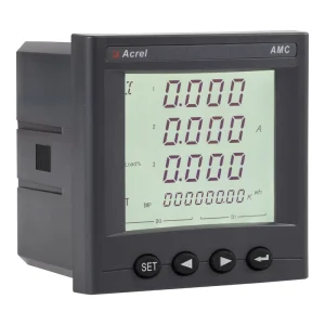 Acrel AMC96L E4 KC 3 Phase Panel Meter LCD Display 0.5 Accuracy Class 2 Year Warranty for Substation Power Monitoring