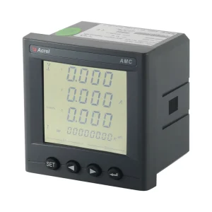Acrel AMC96L E4 KC LCD 2DIDO 380V 5A Via CT 1Ep Pulse Output MODBUS RTU Panel Mounting Energy Meter for PLC Monitoring