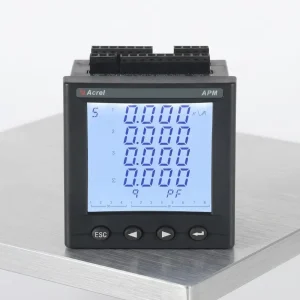 Acrel APM800 Three Phase Energy Meter Power Quality Unbalance Phase Angles Monitor Digital analog Input output for Industry