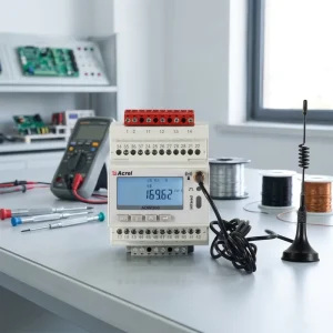 Acrel CE Certified Class 0.5 LCD Display Din Rail ADW300 IOT Wireless 4G WiFi Power Meter for Data Center