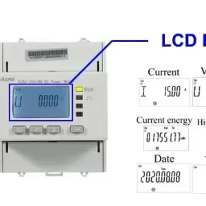 Acrel DJSF1352 RN D P1 Dual Loop DC Energy Meter with DC 24V Powered for EV Charger