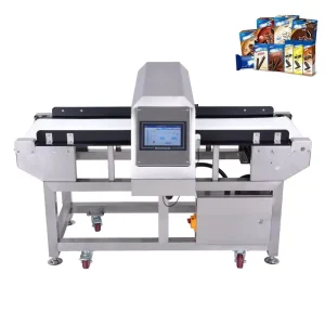 Adjustable Detection Height Aluminum Foil Packaging Products Special Metal Detector Food Metal Detection Machine with Rejector