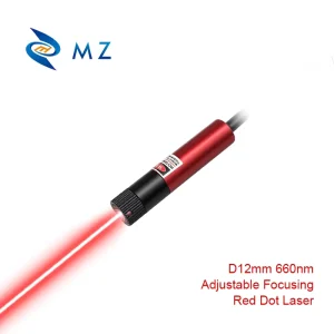 Adjustable Focusing Red Dot Laser Diode Module 660nm D12mm 50mW 100mW 3V 5V 12V 24V High-Accuracy Industrial Grade Spot Laser
