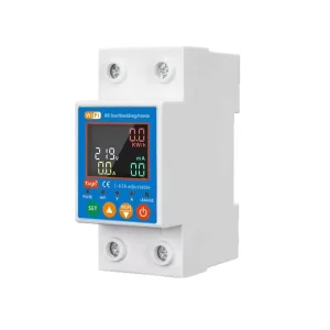 Adjustable WiFi Smart Single Phase Energy Protector PV Metering Leakage Protection Remote Control Over Under Voltage Energy