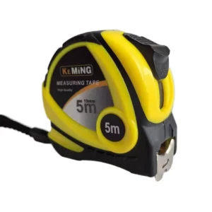 All-Purpose Rubberized Steel Tape Measure Shockproof for Home Industrial Use