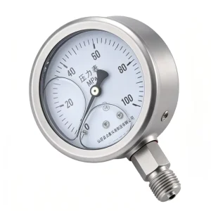 All Stainless Oil Filled Pressure Gauge With Glycerin Corrosion Resistant Shock Proof Factory Directly Sale