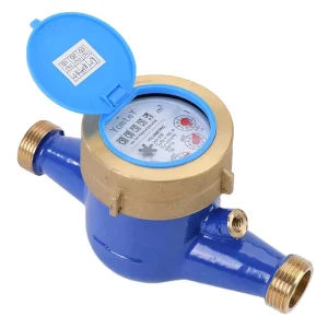 All copper Mechanical Water Meter Rotary wing Semi liquid sealed Anti drip Cold Water Meter OEM IP66 DN15 DN50