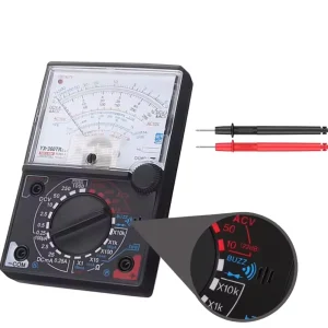 Analog Pointer Multimeter KS360 Meter ABS Material Electrical Instrument Ammeter DC (0.01%+1) Accuracy