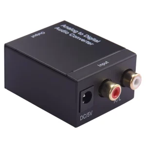 Analog to Digital Audio Converter Digital Adapter Optic Coaxial RCA L/R Toslink Signal to Analog Audio Converter RCA