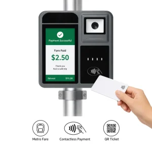 Android Cashless Bus Card Payment Terminal for Bus Validator Automatic Fare Collection System P18 Q