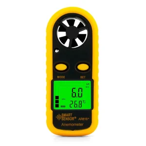 Anemometer Handheld Measuring Instrument Wind Speed and Volume Tester AR816+