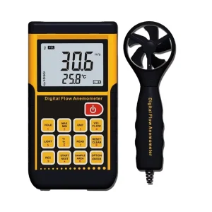 Anemometer With Data Logger Industrial 500 Data Memory Air Meter for Air Flow Split Type