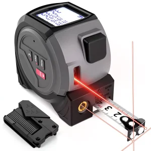 Anticorrosion Retractable Woodworking Ruler Wear-Resistant Steel Tape Measure Laser Distance Meter