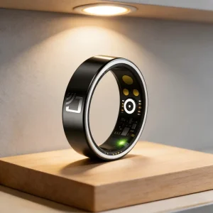 App Control Ceramic NFC Smart Ring GPS Wi Fi Waterproof IP68 Heart Rate Blood Oxygen Fitness Sleep Activity Health Smart Ring