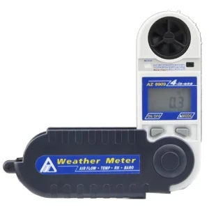 Atmospheric Pressure Anemometer Air Flow Meter Temperature Humidity Dew Point Temperature Measurement Air Pressure Tester AZ8909