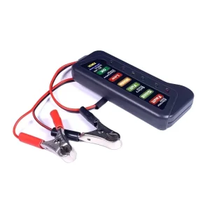 Auto Digital Battery Tester 12V Auto Car Digital Battery Alternator Tester 6 LED Lights Display Motorcycle Detector