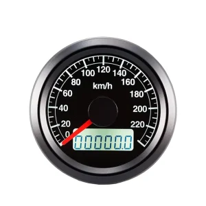 Auto Meter 48mm Universal 12V Black Stainless Steel Auto Speedometer 0-140km/h for Retrofit Upgrade