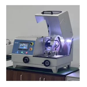 Automatic Metallographic Cutting Machine 80mm Cut Diameter for Metal Sample Prep with Touch Screen