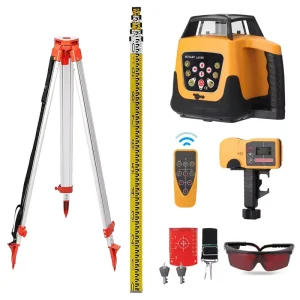 Automatic Outdoor Red Beam Measuring Self-leveling 500m Tool Shop Laser Level Set with Laser Levels Tripod