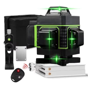 Automatic Self Leveling 360 Rotating Rotary 4D 16 Lines Laser Level Multi Cross Line Red Green Beam Lazer Level Machine