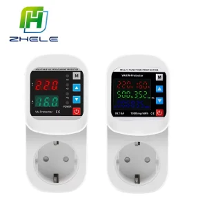 Automatic Voltage Protector Multi Functional Metering Timing Socket KWH Timer