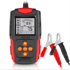 Automotive Battery Tester Digital Display with Parameters 12V 24V Internal Resistance Testing for Car Fitment English