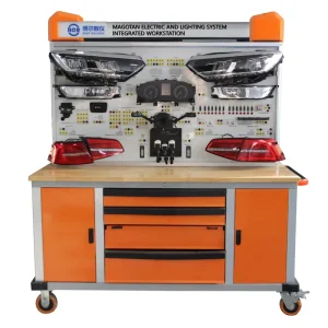 Automotive Training Platform Educational Equipment Electric and Lighting System Integrated Workstation Gasoline Car Fuel Vehicle