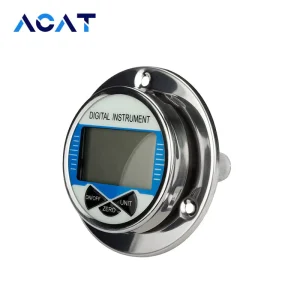 Axial Digital Pressure Gauge Accuracy 0.2% 0.5% High Precision Intelligent Stainless Steel Oil Liquid Fuel Pressure Gauge Meter