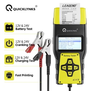 BA1000 12V Digital Car Battery Tester Diagnostic Tools Battery Voltmeter and Charging System Analyzer Tester with Printer 12