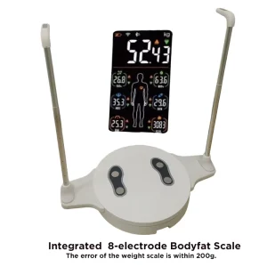 BKL ND-UH6008(8) 60CM 8-Electrode 360 Rotating ABS Body Fat Weight Turntable 3D Full Body Scanner Scale OEM ODM 250KG Capacity