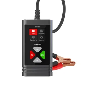 BM560 Universal Fit Car Battery Tester 12V 6V 24V Analyzer Cranking Test Reverse Protection Charge Check