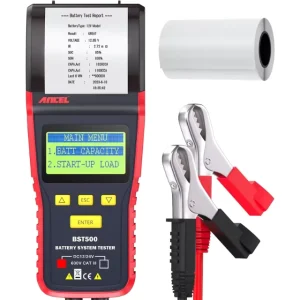BST500 12V 24V Car Battery Tester With Printer Cranking Charging Analyzer Truck Diagnostic Tool Multi Language