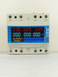 BSVA 126 100A WIFI Smart Three phase Energy Meter Adjustable V A Protector With Leakage Protection