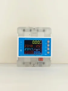 BSVA-128 80A WIFI Smart 3-Phase Energy Meter Bidirectional Voltage Protector Relay Switch with Current Limiter for Smart Life