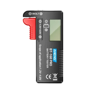 BT 168 PRO Digital Lithium Battery Tester Universal Capacity Check and Load Analyzer Display for AAA AA Button Cell