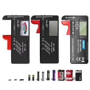 BT 168 Pro D PRO Digital Battery Tester LCD Display Handheld 1.5V 9V AAA AA Button Cell Battery Checker Volt Measure