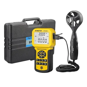 BT 856A Pro Digital CFM Anemometer Measures Wind Speed Wind Flow Wind Temp for HVAC Air Flow Velocity Meter with USB