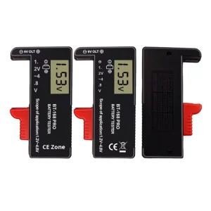 BT168pro Battery Tester Digital Display Voltage and Capacity Meter for 18650 AA AAA Li ion and NiMH Cells