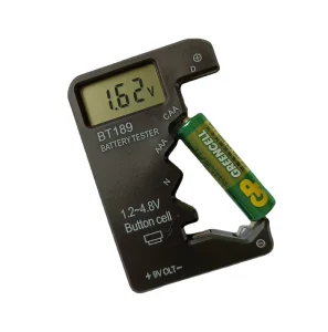 BT189 Button Cell Battery Tester 9V N D C AA AAA Universal Household LCD Display Battery Tester Power Bank Detectors Tools