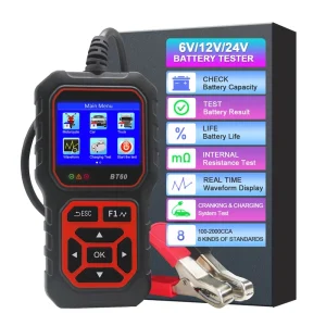 BT60 Digital Auto Battery Analyzer 12V/24V Automotive Diagnostic Tool for Cars Trucks Vehicles RVs