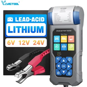 BT600 6-24V Car Digital Battery Tester with Printer 3000CCA Lithium Battery Analyzer